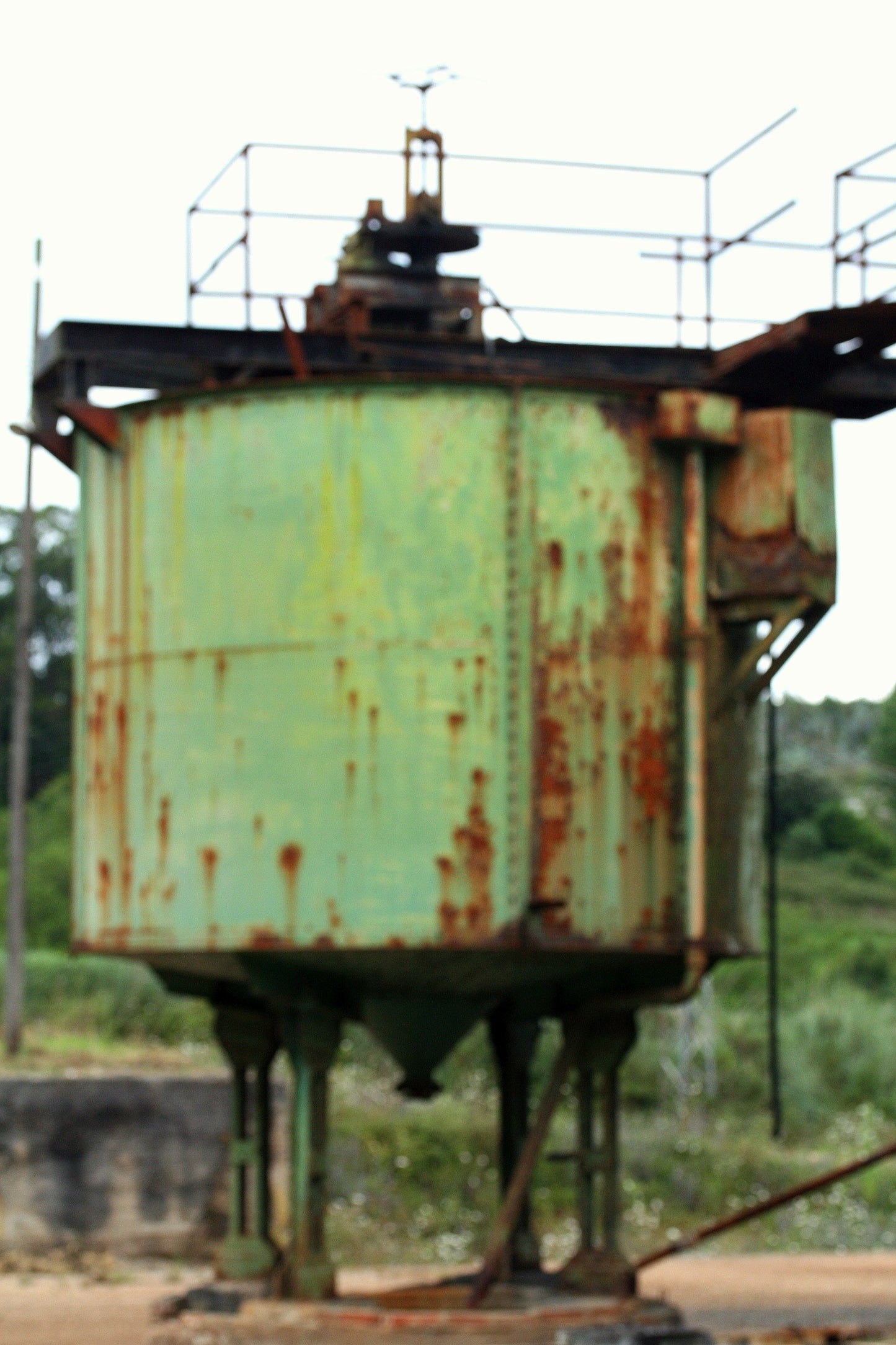 Depósito de la mina abandonada, fotografía