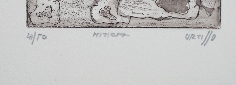 Mitica, grabado abstracción de Urtillo