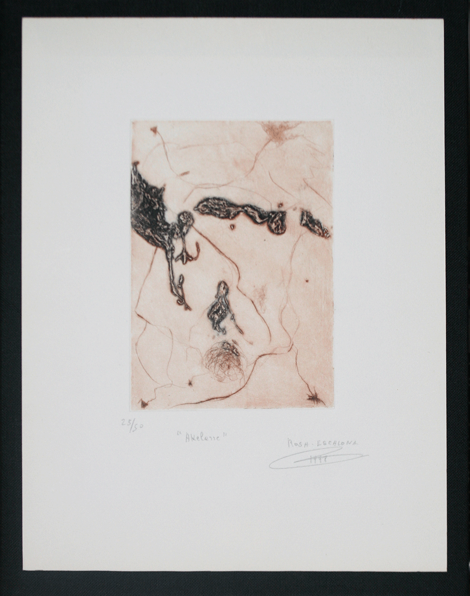 Akelarre, grabado de Rosa Escalona