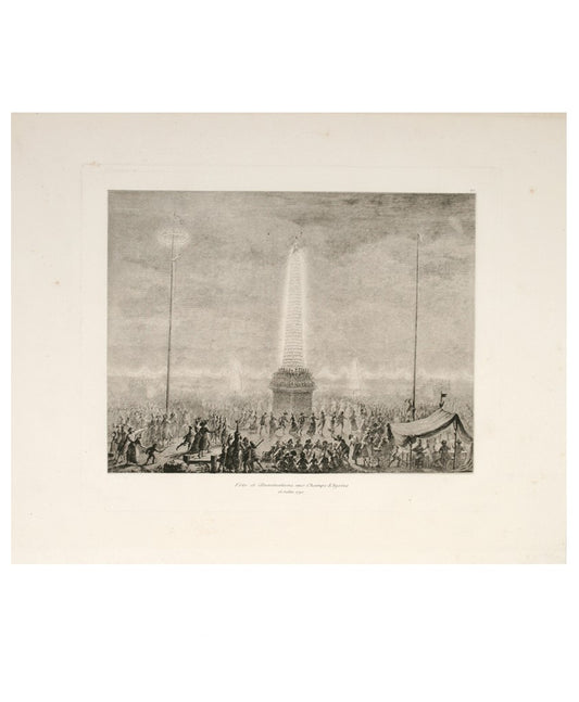 Engraving Celebrations and Illuminations on the Champs-Elysées